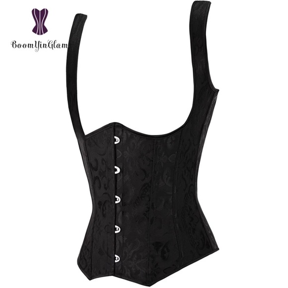 Black Underbust Steampunk Corset New - Picture 4 of 12